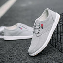Novos tênis masculinos de lona, sapatos casuais respiráveis para homens, sapatos confortáveis para dirigir, tênis com cadarço, zapatillas de hombre