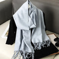 62 cores sólidas mulheres cachecol de inverno quente engrossar xale de caxemira moda ao ar livre luxo borlas pashmina senhora envoltório cachecóis à prova de vento