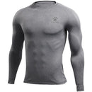 KELME Camisetas masculinas para corrida, camisas de compressão, musculação, esportes, mangas compridas, exercícios, treino, fitn
