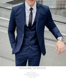 Terno atualizar o novo tecido masculino negócios cavalheiro moda fino trabalho cor sólida plus size vestido justo casamento melhor homem terno