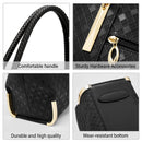 Bolsa feminina de couro genuíno foxer, design elegante e luxuoso, bolsa de ombro feminina, bolsa tote de grande capacidade, melhor presente para mãe, esposa
