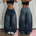 Streetwear moda novo multi-bolso lavado baggy jeans masculino e feminino y2k hip-hop harajuku casual gótico cintura alta calças largas