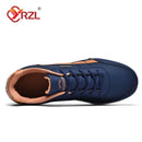 Yrzl sapatos masculinos primavera outono tênis de caminhada à prova dwaterproof água lazer masculino sapatos esportivos de couro antiderrapante calçado tênis para homem
