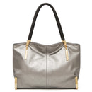 Bolsa feminina de couro genuíno foxer, design elegante e luxuoso, bolsa de ombro feminina, bolsa tote de grande capacidade, melhor presente para mãe, esposa