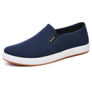 Tênis de lona masculino casual deslizamento vulcanizado leve sapatos planos acessível frete grátis