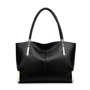 Bolsa feminina de couro genuíno foxer, design elegante e luxuoso, bolsa de ombro feminina, bolsa tote de grande capacidade, melhor presente para mãe, esposa