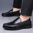 Mocassins de Couro Masculinos Casuais Slip-on Respiráveis Confortáveis para Caminhada e Escritório – Coleção Verão 2026