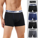 4pcs boxer shorts homem calcinha masculina boxer roupa interior de algodão para o sexo masculino casal sexy conjunto calecon tamanho grande lote macio