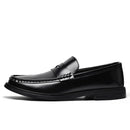Novos Sapatos Masculinos de Couro Envernizado Penny Loafers 2026 com Design Slip-On, Palmilha Macia e Sola Resistente ao Desgaste para Negócios, Casamentos e Festas