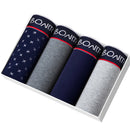 4pcs boxer shorts homem calcinha masculina boxer roupa interior de algodão para o sexo masculino casal sexy conjunto calecon tamanho grande lote macio