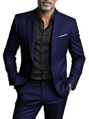 2 peças ternos de tamanho extra grande para homens casamento noivo smoking conjuntos de baile negócios masculino blazer trajes de hombre