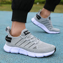 Novo verão sola macia tênis de corrida dos homens malha respirável sapatos casuais confortáveis moda versátil sapatos de exercício ao ar livre