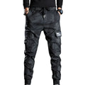 2025 Homens primavera e outono calças de trabalho camufladas slim fit elásticas e resistentes ao desgaste calças de trabalho elegantes e casuais leggings