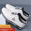 Sapatos Casuais Masculinos Confortáveis e Respiráveis, Sola Macia, Ultra-Couro, Novo Estilo Primavera 2026, Bico Redondo, Salto Baixo