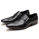 Moda masculina sapatos casuais de couro padrão de crocodilo sapatos de luxo deslizamento-em sapatos de casamento brogues de couro tamanho grande 38-48