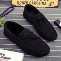 Sapato masculino de camurça vermelha, mocassim de couro macio, sapatos baixos casuais confortáveis, moda primavera, novo, 2023