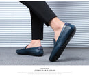 Sapatos Casuais Masculinos de Verão 2026, Marca de Luxo, Couro Genuíno, Mocassins Masculinos Vazados Respiráveis, Sapatos de Dirigir Slip-on