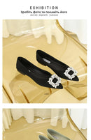 Sapatos Femininos de Bico Fino e Sola Baixa, Elegantes e Confortáveis, Estilo Coreano para Uso Diário na Primavera e Outono