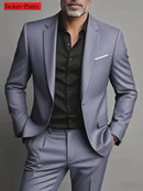 2 peças ternos de tamanho extra grande para homens casamento noivo smoking conjuntos de baile negócios masculino blazer trajes de hombre