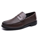 Mocassins de Couro Masculinos Casuais Slip-on Respiráveis Confortáveis para Caminhada e Escritório – Coleção Verão 2026