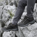 GOLDEN CAMEL Sapatos de caminhada para homens, à prova d'água, botas de caminhada de cano baixo, sapatos de couro para trekking, tênis masculinos para caminhada, novos
