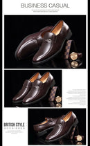 Homens de couro sapatos formais marca de luxo 2023 mocassins masculinos vestido respirável deslizamento em sapatos de condução pretos plus size 38-44