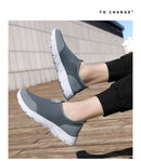 Yrzl novos tênis de corrida para homens respirável sapatos esportivos de pouco peso moda verão respirável tênis para homem plus size 39-46