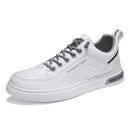 Sapatos casuais masculinos sem cadarço para todas as estações, novos, respiráveis, leves, com sola macia, para caminhada ao ar livre, sapatos brancos para estudantes.