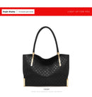 Bolsa feminina de couro genuíno foxer, design elegante e luxuoso, bolsa de ombro feminina, bolsa tote de grande capacidade, melhor presente para mãe, esposa