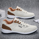 2025 sapatos masculinos primavera outono à prova dwaterproof água tênis de caminhada lazer masculino sapatos esportivos de couro antiderrapante calçado tênis para homem
