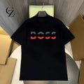 Nova Camiseta Premium de Algodão Oversized Preta com Estampa de Luxo 2026 Verão Casual de Negócios com Gráficos para Homens e Mulheres