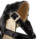 20cm super salto alto boate rainha glitter sapatos de dança cruz oco fivela plataforma verão palco mostrar sandálias lantejoulas feminino