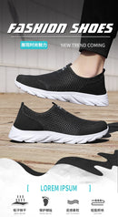 Yrzl novos tênis de corrida para homens respirável sapatos esportivos de pouco peso moda verão respirável tênis para homem plus size 39-46