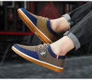 Melhor venda sapatos casuais masculinos vulcanizados mocassins de trabalho malha leve homem sapatos esportivos sapatos de lona para homem