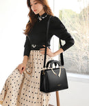 2026 novo estilo crossbody saco médio mãe saco lichia padrão grande macio plutônio fechamento com zíper uso diário moda senhoras bolsa sac