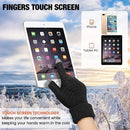 Winter-lined Gloves for Both Men and Women - Thickened Elastic Touch Screen Compatible, Cold-proof and Warm Gloves