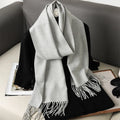 62 cores sólidas mulheres cachecol de inverno quente engrossar xale de caxemira moda ao ar livre luxo borlas pashmina senhora envoltório cachecóis à prova de vento