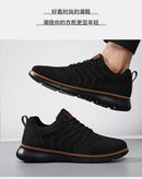 Tênis casual sapatos respirável masculino andando malha sola macia ao ar livre anti deslizamento viagem confortável tênis de corrida tenis masculino