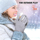 Winter-lined Gloves for Both Men and Women - Thickened Elastic Touch Screen Compatible, Cold-proof and Warm Gloves