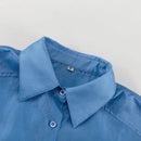Camisa de Tencel com lapela e mangas compridas, estilo europeu e americano, elegante, versátil, soltinha, para mulheres, ideal para o dia a dia.
