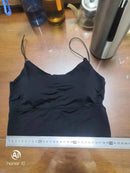 1pc feminino sexy cor sólida camisola tubo de seda gelo sem costura esportes regata sem fio roupa interior sutiã acolchoado bralette colete