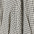 Jaquetas Femininas com Gola Alta e Zíper, Casaco Cropped Preto e Branco com Estampa Xadrez, Jaqueta Casual de Manga Longa com Corte Solto 2026