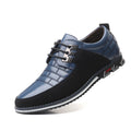 Sapatos Casuais de Outono Inverno Estilo Coreano Modernos com Sola Preta Sapatos de Couro Masculinos para Negócios com Cadarço Simples e Elegantes
