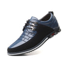 Sapatos Casuais de Outono Inverno Estilo Coreano Modernos com Sola Preta Sapatos de Couro Masculinos para Negócios com Cadarço Simples e Elegantes