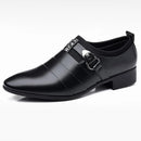 Sapatos de couro clássicos para homens deslizamento no dedo do pé apontado oxfords formal festa de casamento escritório negócios sapatos casuais para masculino