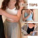 1pc feminino sexy cor sólida camisola tubo de seda gelo sem costura esportes regata sem fio roupa interior sutiã acolchoado bralette colete