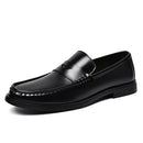 Novos Sapatos Masculinos de Couro Envernizado Penny Loafers 2026 com Design Slip-On, Palmilha Macia e Sola Resistente ao Desgaste para Negócios, Casamentos e Festas