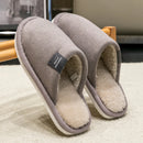 Inverno quente chinelos casa dos homens antiderrapante sapatos macios confortáveis de salto plano casa interior quarto chinelos de pelúcia quarto sapatos femininos