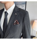 (Jaqueta + calças) marca de alta qualidade boutique cor sólida masculino casual negócios escritório terno noivo vestido casamento festa blazer calças