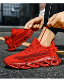 Tênis de corrida respirável de luxo masculino, tênis masculino, treinador casual, mocassins de corrida, moda
